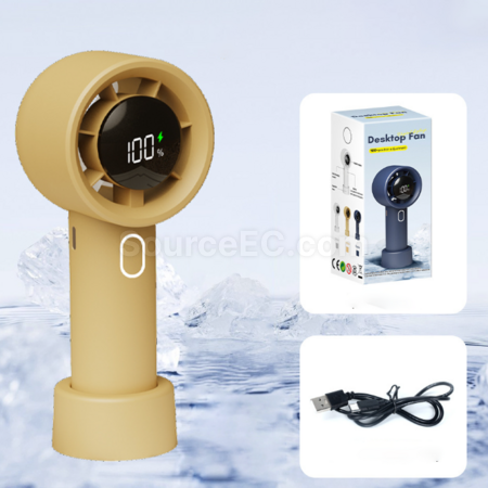 Customization Digital Display Handheld Desktop USB Fan Promotional Products