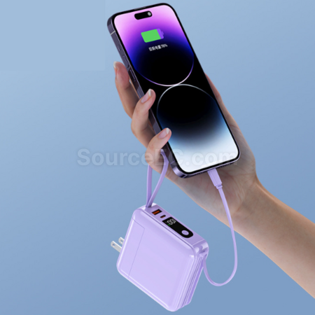 Customization Multifunctional 3-in-1 Detachable Plug Power Bank Promotional Products