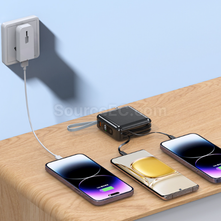 Customization Multifunctional 3-in-1 Detachable Plug Power Bank Promotional Products