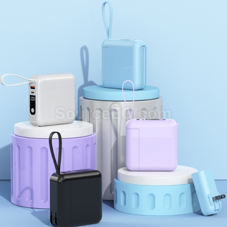 Customization Multifunctional 3-in-1 Detachable Plug Power Bank Promotional Products