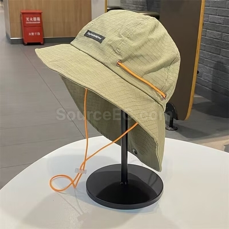 Customization Japanese Style Drawstring Wide Brim Sun Protection And Waterproof Basin Hat Promotional Products