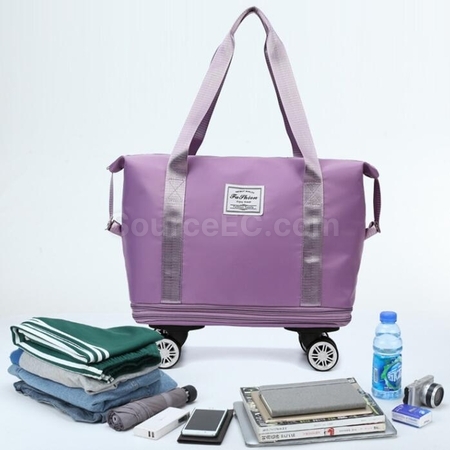 Customization Large Capacity Universal Wheel Dry And Wet Separation Expandable Waterproof Luggage Bag Promotional Products