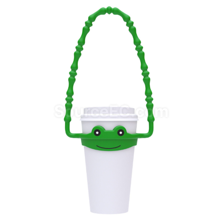 Customization Anti-slip portable silicone water cup lanyard Promotional Products