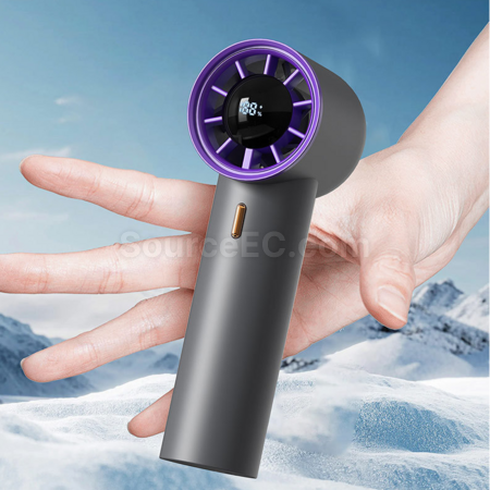 Customization Digital display violent turbine handheld fan Promotional Products