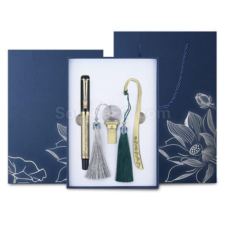 Customization Elegant Ancient Style USB Flash Drive Business Gift Set Promotional Products