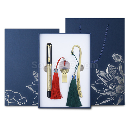 Customization Elegant Ancient Style USB Flash Drive Business Gift Set Promotional Products