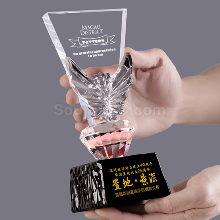 Customization Creative Color-Changing Crystal Trophy Promotional Products
