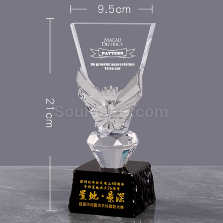 Customization Creative Color-Changing Crystal Trophy Promotional Products