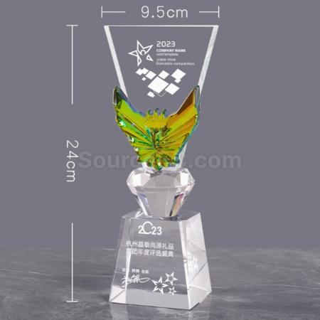 Customization Creative Color-Changing Crystal Trophy Promotional Products