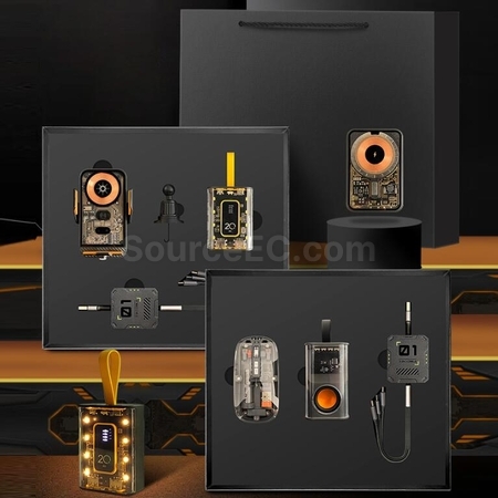 Customization Mecha Transparent Style Wireless Bluetooth Speaker Set Promotional Products