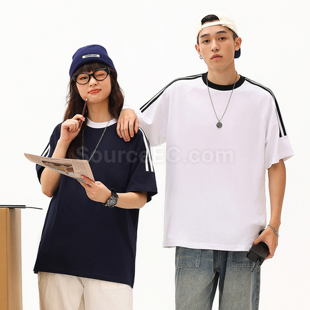 Customization Contrasting Color Summer T-shirt Promotional Products