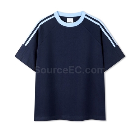 Customization Contrasting Color Summer T-shirt Promotional Products