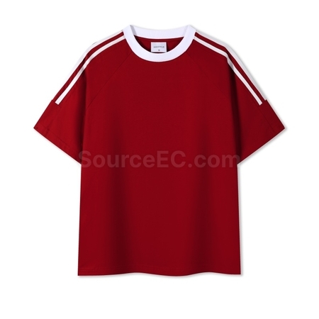 Customization Contrasting Color Summer T-shirt Promotional Products