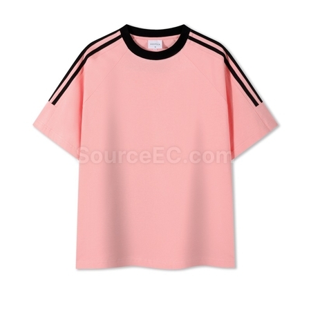 Customization Contrasting Color Summer T-shirt Promotional Products