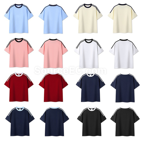 Customization Contrasting Color Summer T-shirt Promotional Products