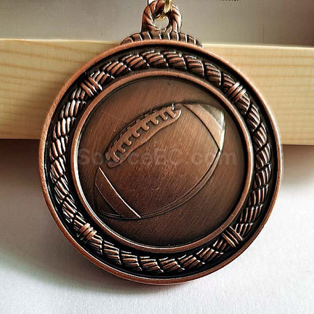 Customization Rugby Metal Medal Promotional Products