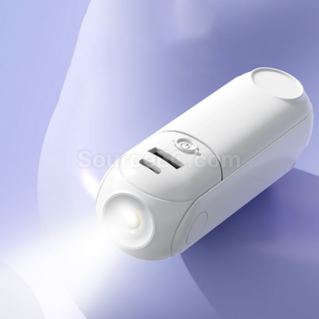 Customization Five-in-one power bank with mirror, flashlight, stand, and mini fan Promotional Products