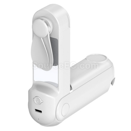 Customization Five-in-one power bank with mirror, flashlight, stand, and mini fan Promotional Products
