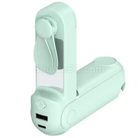 Customization Five-in-one power bank with mirror, flashlight, stand, and mini fan Promotional Products