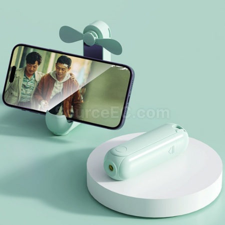 Customization Five-in-one power bank with mirror, flashlight, stand, and mini fan Promotional Products