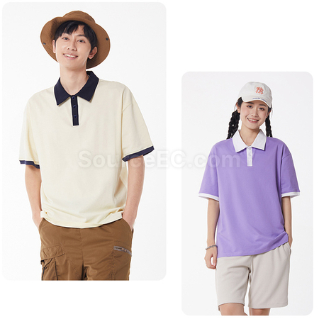 Customization Contrasting Color Summer POLO Shirt Promotional Products