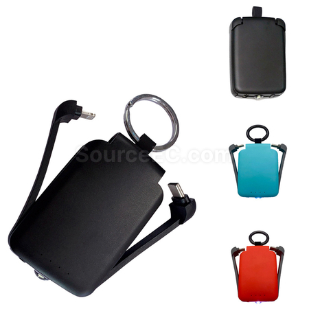 Customization Keychain Power Bank With Lamp Promotional Products