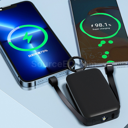 Customization Keychain Power Bank With Lamp Promotional Products