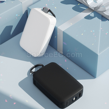 Customization Keychain Power Bank With Lamp Promotional Products