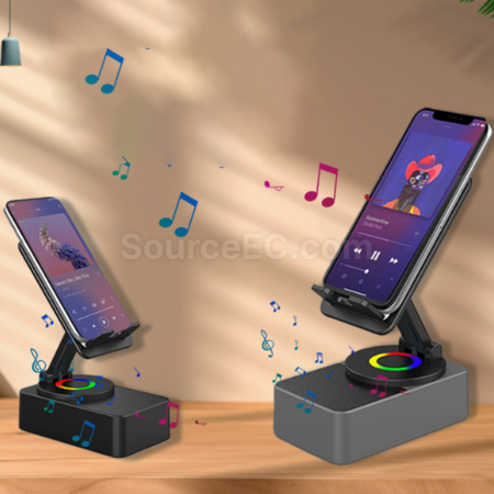Customization 360-Degree Rotating Speaker Power Bank Stand Promotional Products