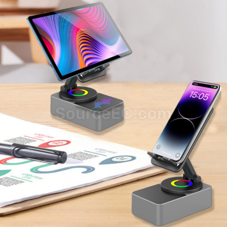 Customization 360-Degree Rotating Speaker Power Bank Stand Promotional Products