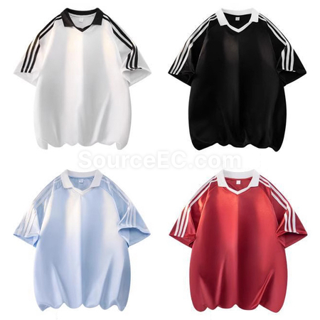 Customization  Three Stripes Polo Shirt Promotional Products