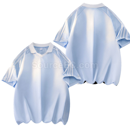 Customization  Three Stripes Polo Shirt Promotional Products