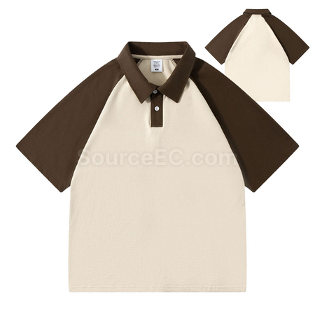 Customization Raglan Sleeve Polo Shirt Promotional Products