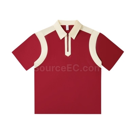 Customization Vintage Patchwork Polo Shirt Promotional Products