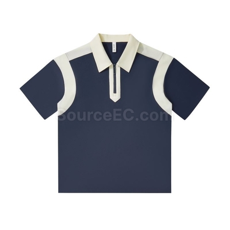 Customization Vintage Patchwork Polo Shirt Promotional Products