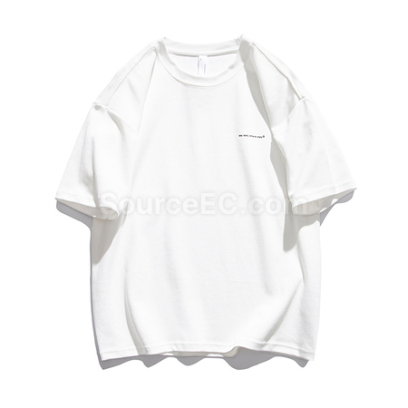 Customization 300g Heavyweight Solid Color Short-sleeved T-shirt Promotional Products