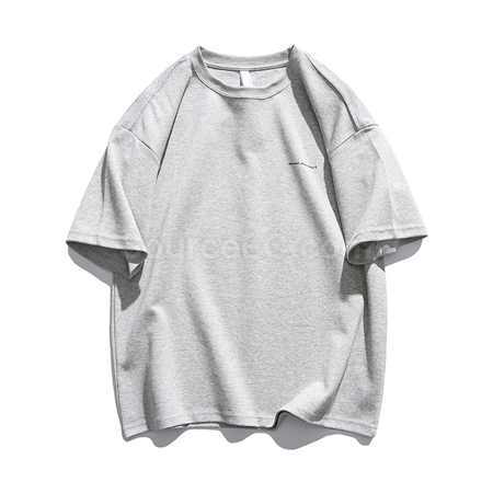 Customization 300g Heavyweight Solid Color Short-sleeved T-shirt Promotional Products