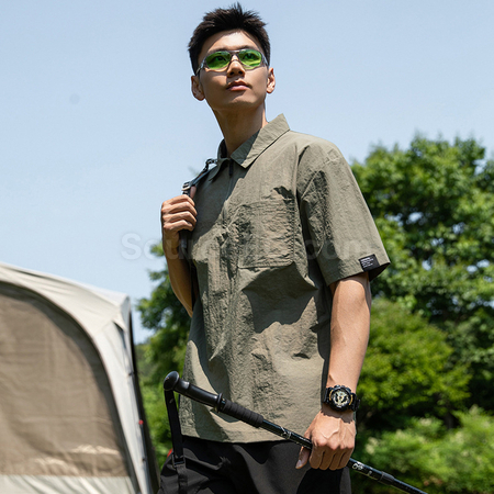 Customization Japanese-style Cooling Ice Silk Short-sleeved Polo Shirt Promotional Products