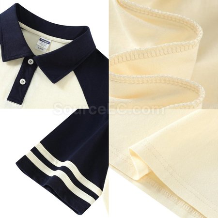 Customization Vintage Patchwork Polo Shirt Promotional Products