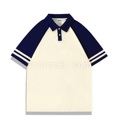 Customization Vintage Patchwork Polo Shirt Promotional Products