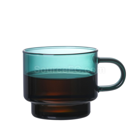 Customization Colored Glass Coffee Cup Promotional Products
