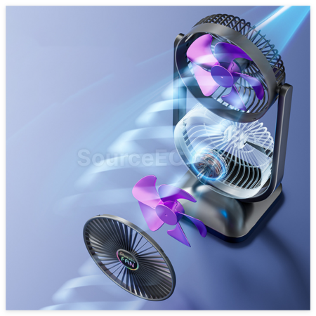 Customization Double Head Desktop Fan Promotional Products