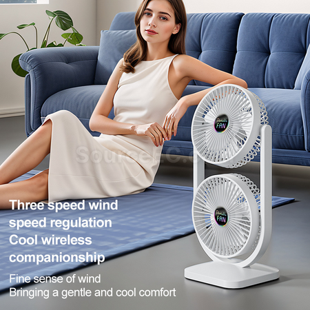Customization Double Head Desktop Fan Promotional Products