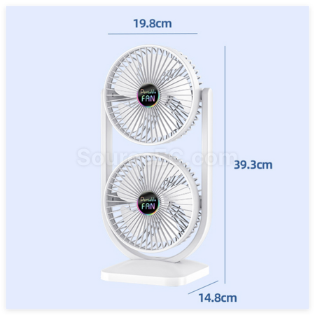 Customization Double Head Desktop Fan Promotional Products