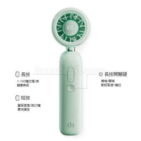 Customization Portable neck - hanging and handheld fan Promotional Products