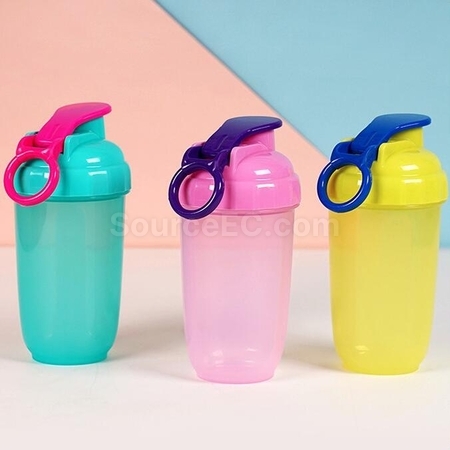 Customization Fitness 400ml Portable Plastic Shake Cup Promotional Products