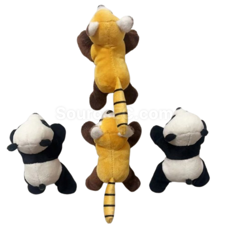 Customization Plush Panda Refrigerator Sticker Promotional Products