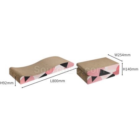 Customization Corrugated paper folding and lengthened cat scratching board Promotional Products