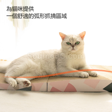 Customization Corrugated paper folding and lengthened cat scratching board Promotional Products