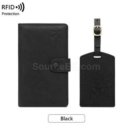 Customization PU Luggage Tag and Passport Case Gift Set Promotional Products